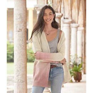 Sundance Sunset Moments Knit Cardigan Dip Dye Boho Cottagecore Heavy Hippie S